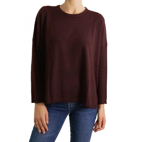 Maglione girocollo tinta unita 